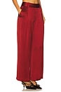 view 2 of 6 Cropped Pleated Trouser in Crimson
