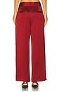 view 4 of 6 Cropped Pleated Trouser in Crimson