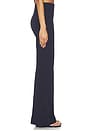 view 3 of 6 PANTALON FLARE AVEC PINCES in Navy Blue