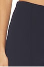 view 6 of 6 PANTALON FLARE AVEC PINCES in Navy Blue