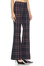view 2 of 6 Pintuck Flare Pant in Fig Plaid