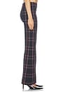 view 4 of 6 Pintuck Flare Pant in Fig Plaid