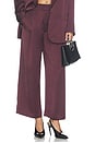 view 1 of 7 Cropped Pleated Trouser in Mocha
