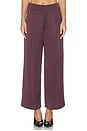 view 2 of 7 Cropped Pleated Trouser in Mocha