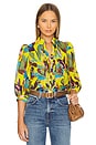 view 1 of 4 Frontier Blouse in Tropical Yellow