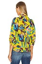 view 3 of 4 Frontier Blouse in Tropical Yellow