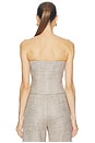 view 3 of 5 ビスチェ in Taupe Tweed