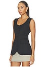 view 4 of 5 Portrait Neck Vest in Deep Black