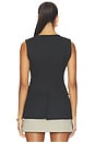 view 5 of 5 Portrait Neck Vest in Deep Black