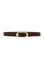 view 1 of 3 CEINTURE MIRA in Espresso Suede