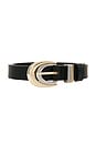 view 3 of 3 The Vincent Belt in Black Vegetable
