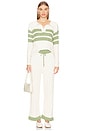 view 5 of 6 The Cielo Knit Pants in Creme Pistachio in Créme Pistachio