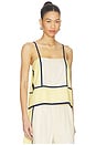 view 2 of 4 The Sian Top in Canary Stripe
