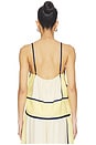 view 3 of 4 The Sian Top in Canary Stripe