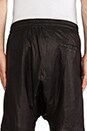 view 5 of 5 Leather Drop Crotch Sport Shorts in Black