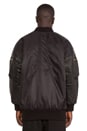 view 4 of 5 Oversized Bomber Jacket in Black