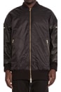 view 5 of 5 Oversized Bomber Jacket in Black