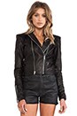 view 2 of 7 Cropped Motocross Jacket in Black