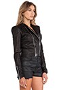 view 3 of 7 Cropped Motocross Jacket in Black