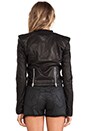 view 4 of 7 Cropped Motocross Jacket in Black
