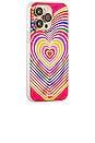 view 3 of 3 Magsafe Compatible iPhone 14 Pro Max Case in Rainbow Hearts
