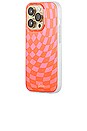 view 3 of 3 Magsafe Compatible iPhone 14 Pro Case in Checkmate Pink & Orange