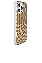 view 3 of 3 Magsafe Compatible iPhone 14 Pro Max Case in Checkmate Gold & Brown