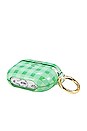 view 3 of 4 Airpod Pro Case in Minty Gingham