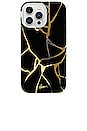 view 1 of 4 Magsafe Compatible Iphone 15 Pro Case in Kintsugi Gold Foil