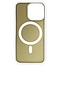 view 2 of 4 Magsafe Compatible Iphone 15 Pro Case in Kintsugi Gold Foil