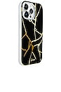 view 4 of 4 Magsafe Compatible Iphone 15 Pro Case in Kintsugi Gold Foil