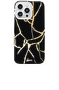 view 1 of 4 Magsafe Compatible Iphone 15 Pro Max Case in Kintsugi Gold Foil