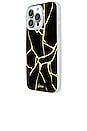 view 3 of 4 Magsafe Compatible Iphone 15 Pro Max Case in Kintsugi Gold Foil
