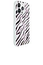 view 4 of 4 Magsafe Compatible Iphone 15 Pro Max Case in Y2k Zebra