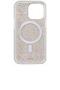 view 2 of 4 Magsafe Compatible Iphone 15 Pro Case in Cottage Floral Pink