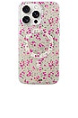 view 1 of 4 Magsafe Compatible Iphone 15 Pro Max Case in Cottage Floral Pink