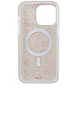 view 2 of 4 Magsafe Compatible Iphone 15 Pro Max Case in Cottage Floral Pink