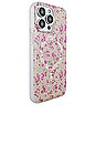 view 4 of 4 Magsafe Compatible Iphone 15 Pro Max Case in Cottage Floral Pink
