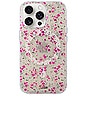 view 1 of 4 Magsafe Compatible Iphone 14 Pro Case in Cottage Floral Pink