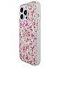 view 3 of 4 Magsafe Compatible Iphone 14 Pro Case in Cottage Floral Pink