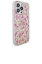 view 4 of 4 Magsafe Compatible Iphone 14 Pro Case in Cottage Floral Pink