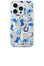 view 1 of 4 Magsafe Compatible Iphone 15 Pro Case in Disco Cowgirl Blue