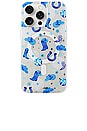 view 1 of 4 Magsafe Compatible Iphone 15 Pro Max Case in Disco Cowgirl Blue
