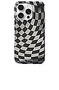 view 1 of 4 Magsafe Compatible Iphone 15 Pro Case in Checkmate Black & Silver