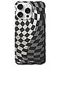 view 1 of 4 Magsafe Compatible Iphone 15 Pro Max Case in Checkmate Black & Silver