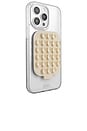 view 3 of 5 SUPORTE PARA TELEFONE EM LINHO STICKY SUCTION in Cream