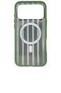 view 2 of 4 Magsafe Compatible iPhone 17 Pro Max Case in Abstract Stripe Sage