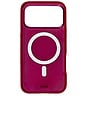 view 2 of 4 Magsafe Compatible iPhone 17 Pro Case in Glass Maroon