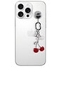 view 3 of 4 Phone Charm With Adhesive Hook in Red Cherry