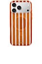view 1 of 4 Magsafe Compatible iPhone 17 Pro Max Case in Abstract Stripe Pumpkin